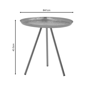 Masuta laterala Jacksie metal auriu 51x51x54 cm - Img 3
