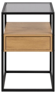 Noptiera Randolf V1, Gri, 60x40x35 cm - Img 3