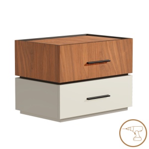 Noptiera Sonlen MDF nuanta nuc-bej 60x40x44.5 cm