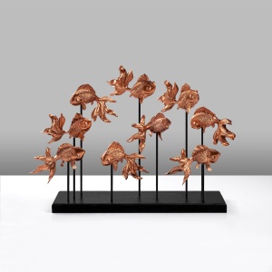 Obiect decorativ GOLDFISH Maro 42x28x10 cm - Img 4