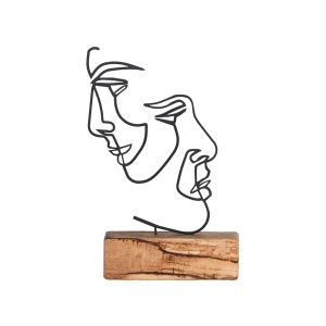 Obiect decorativ M-035 Negru 17x38x3.5 cm - Img 4