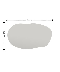Oglindă de perete Lossa Negru 52x89x2.2 cm - Img 8