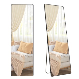 Oglinda de podea Negru Songmics 160x50x1.3 cm - Img 6