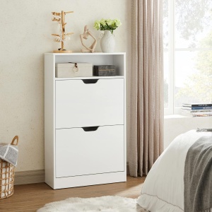 Pantofar Alb Vasagle 102x60x24 cm - Img 2
