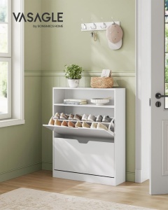 Pantofar Alb Vasagle 80x24x102 cm - Img 2