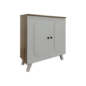 Pantofar Cathi Alb 80x34x95 cm