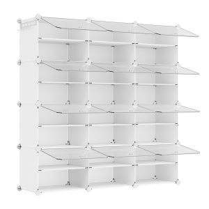 Pantofar modular Songmics Alb 124.4x31.2x124.6 cm - Img 2