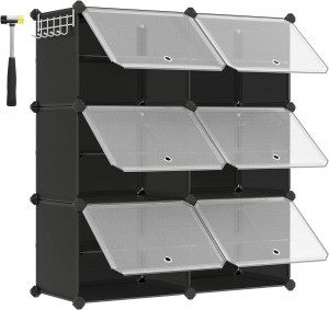 Pantofar, Songmics, Negru, 82x32x92 cm - Img 2