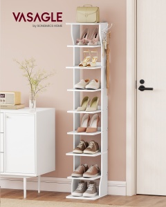 Pantofar Vasagle Alb 26.5x30x147 cm