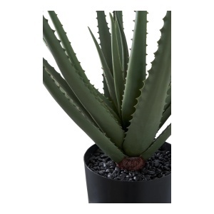 Planta artificiala decorativa Aloe Vera, Verde, 30.5x30.5x51 cm - Img 4