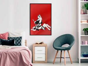 Poster - Banksy: Queen Victoria, cu Ramă neagră, 40x60 cm - Img 2