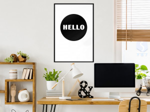 Poster - Greeting, cu Ramă neagră, 30x45 cm - Img 2