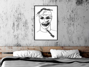 Poster - Scary Clown, cu Ramă neagră, 20x30 cm - Img 2