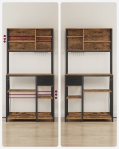 Raft bucatarie Vasagle Maro 40x80x180.4 cm - Img 5