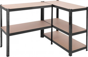 Raft Songmics, 5 rafturi, 180 x 90 x 40 cm, Negru, GLR040B01 - Img 9