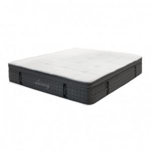 Saltea Luxury 5 zone arcuri buzunar+gel spuma cu memorie+latex 34-36cm 150x200cm - Img 2