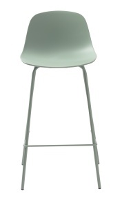 Scaun bar WHITBY, Verde prafuit, 45x93x47 cm - Img 3