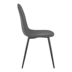 Scaun Bella, Gri, 44x55x85 cm - Img 3