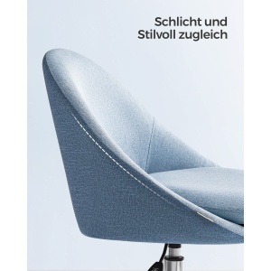 Scaun birou Songmics Albastru 58x59x90 cm - Img 4
