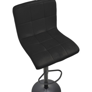 Scaun de bar ajustabil Remina Negru 44x44x112 cm - Img 6