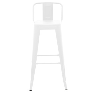 Scaun de bar ajustabil Utopia Alb 42x42x97 cm - Img 5