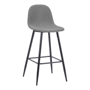 Scaun de bar Bella, Antracit, 41.5x49x108 cm