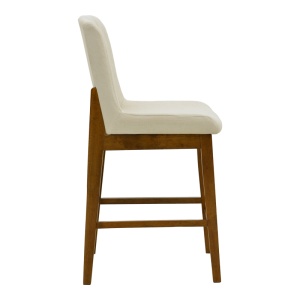 Scaun de bar Dalby, Ecru, 50x45x102.5 cm - Img 3