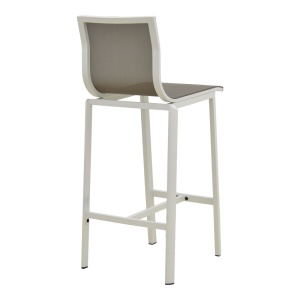 Scaun de bar de gradina, Melina, Gri, 45x49x115 cm - Img 3