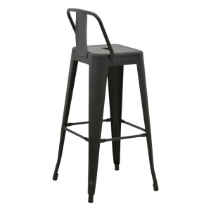 Scaun de bar de grădină Utopia Negru 42x42x97 cm - Img 2