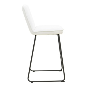 Scaun de bar Essential Alb 53x64.5x107 cm - Img 3