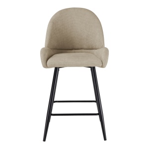 Scaun de bar Finda, Bej, 54x51x102 cm - Img 4