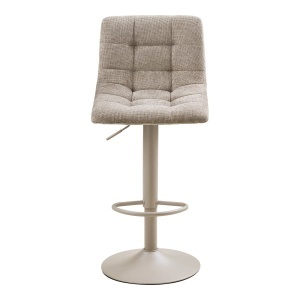 Scaun de bar tapitat Middelfart, Gri, 45x43x88/108 cm - Img 4