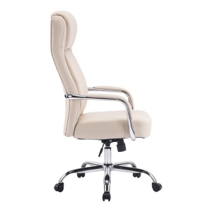 Scaun de birou directorial Rianda Bej 70x6x116-124 cm - Img 3
