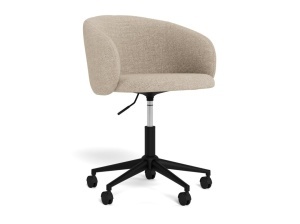 Scaun de birou Eleanor, Bej, 83x56x57 cm - Img 3