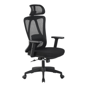 Scaun de birou, Magida, Pako, Negru 58.5x66x125 cm