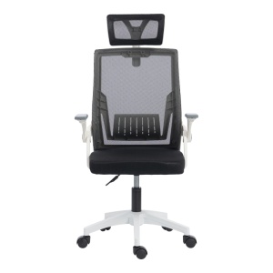 Scaun de birou V2, Plymot, Negru, 58x48x122 cm - Img 5