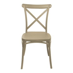Scaun de gradina Crossie Pako World Cappuccino 38x46.5x82 cm - Img 4
