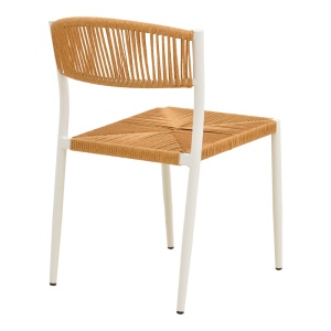 Scaun de gradina, Cura, Natural, 53x59x78 cm - Img 3