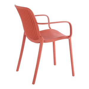 Scaun de gradina Stivuibil, Teragi, Terracotta, 57x59x82 cm - Img 3