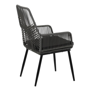Scaun de gradina, Tanish, Gri, 58x58.5x87 cm - Img 4