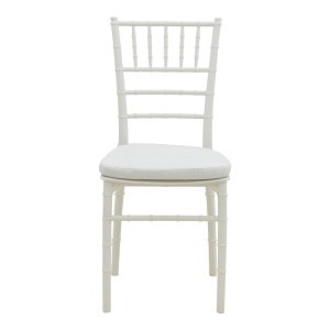 Scaun de gradina, Tiffany I, Alb, 46.5x39.5x87 cm - Img 5