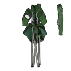 Scaun de plaja Camping, Pesca, Verde, 55x55x95 cm - Img 5