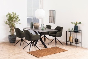 Scaun dining Brenda, Verde, 84.5x58x54.5 cm