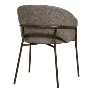 Scaun dining Costa, Gri inchis , 56x60x80 cm - Img 2