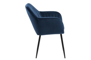 Scaun dining Emilia, Negru mat, 83x57x61 cm - Img 2
