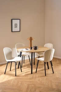 Scaun dining Esra, Bej, 86x50x58 cm