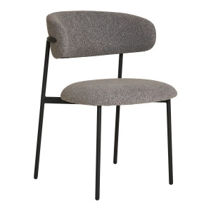 Scaun dining Mira, Gri deschis, 59x55x79.5 cm - Img 5