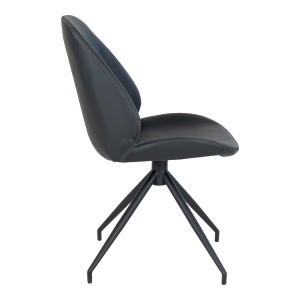 Scaun dining Monte Carlo, Negru, 60x50x88 cm - Img 2