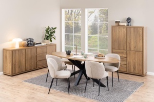 Scaun dining Patricia V1, Bej, 82x52x57.5 cm - Img 2