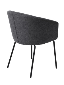 Scaun EASTON, Gri inchis, 59x80x57 cm - Img 4